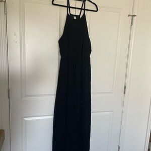 Old Navy Black Halter Maxi Dress